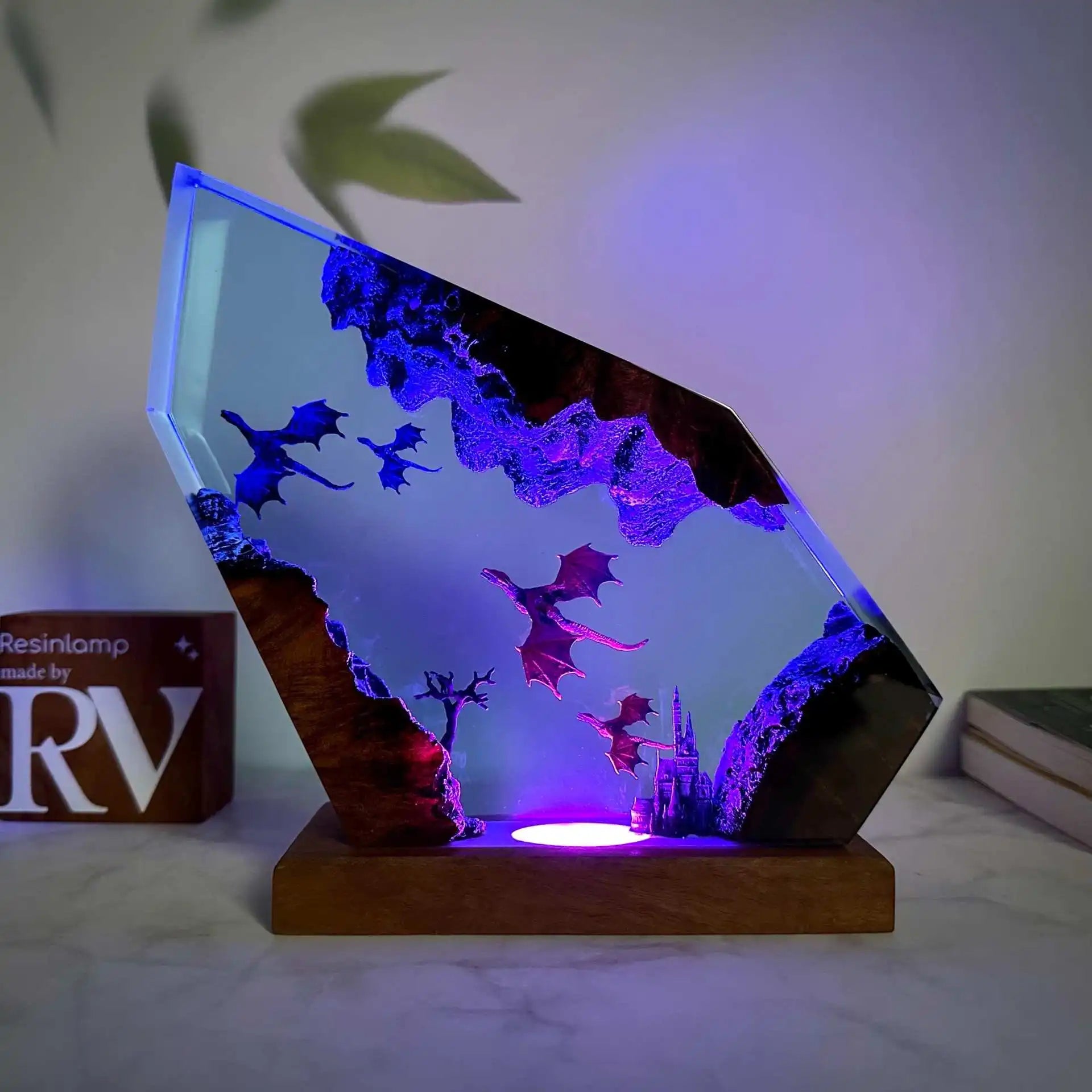 Dragon Reign Resin Lamp